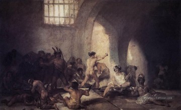 La Madhouse Francisco de Goya Peinture à l'huile